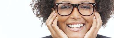 woman smiling after getting teeth whitened