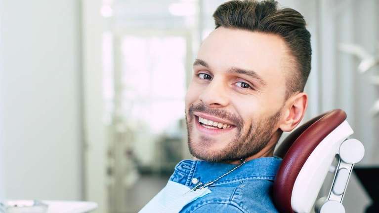 After Cosmetic Dentistry His Smile